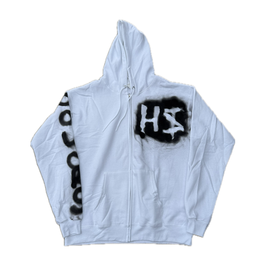 Spray Zip-Up (White)